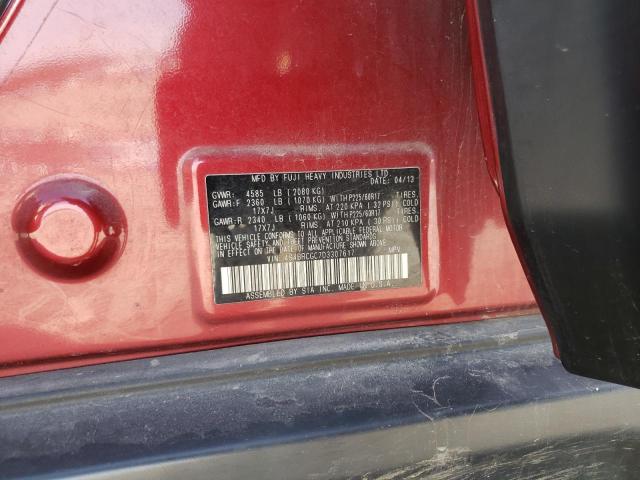 Photo 13 from auction – 2013 SUBARU OUTBACK 2. with VIN 4S4BRCGC7D3307617