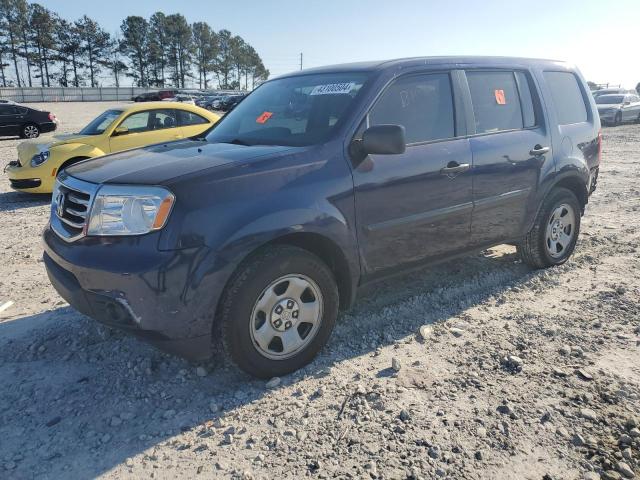HONDA PILOT LX 2015 with VIN 5FNYF3H24FB001140 - Photo from auction