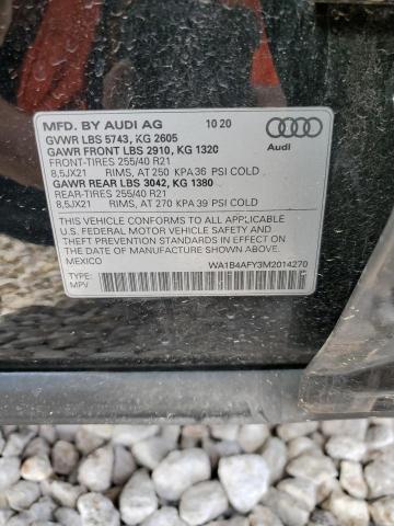 Photo 14 from auction – 2021 AUDI SQ5 PREMIU with VIN WA1B4AFY3M2014270