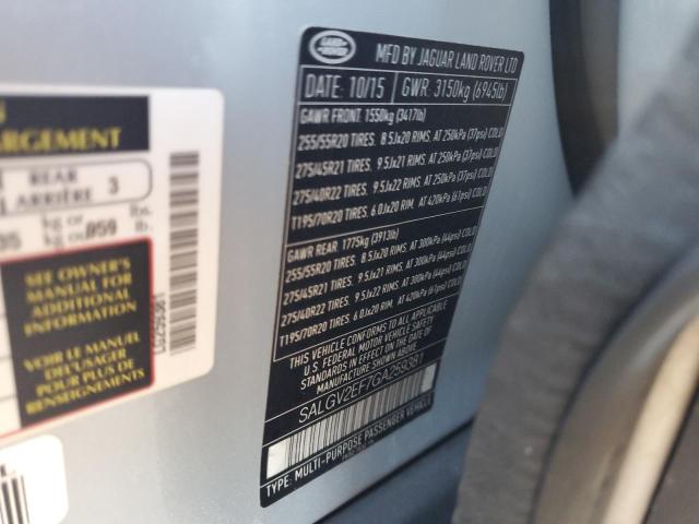 Photo 14 from auction – 2016 LAND ROVER RANGE ROVE with VIN SALGV2EF7GA259381