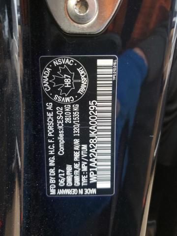 Photo 13 from auction – 2018 PORSCHE CAYENNE with VIN WP1AA2A28JKA00295