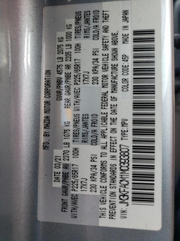Photo 14 from auction – 2021 MAZDA CX-5 TOURI with VIN JM3KFACM1M0393807