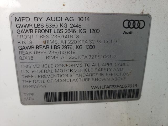 Foto 14 de la subasta – 2015 AUDI Q5 PREMIUM con VIN WA1LFAFP3FA057019