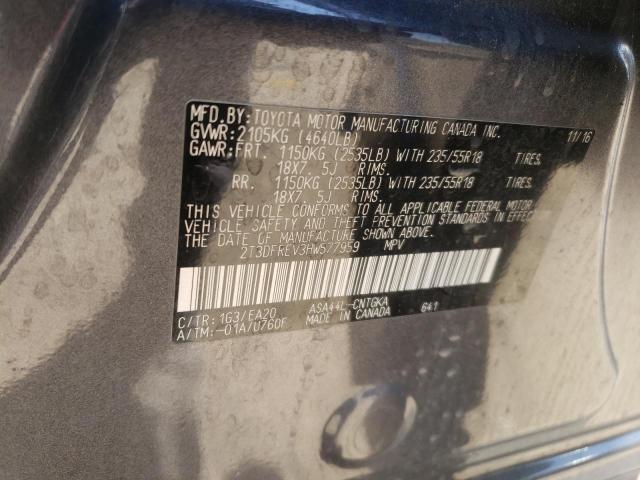 Photo 14 from auction – 2017 TOYOTA RAV4 LIMIT with VIN 2T3DFREV3HW577959