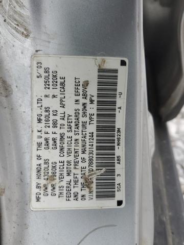 Photo 14 from auction – 2003 HONDA CR-V EX with VIN SHSRD78803U141244
