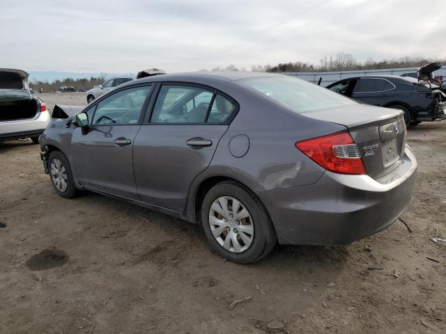 Photo 2 from auction – 2012 HONDA CIVIC LX with VIN 19XFB2F52CE106531