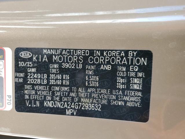 Photo 14 from auction – 2016 KIA SOUL with VIN KNDJN2A24G7293632
