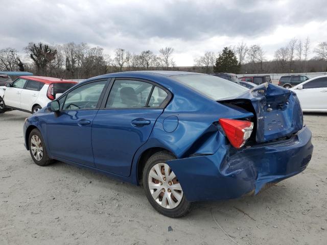Photo 2 from auction – 2012 HONDA CIVIC LX with VIN 19XFB2F57CE031731