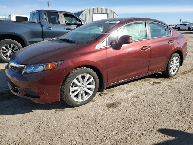 HONDA CIVIC EX 2012 with VIN 2HGFB2F82CH510283 - Photo from auction