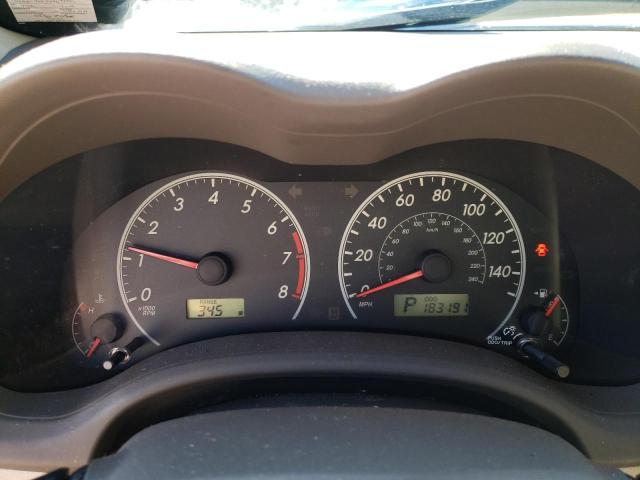 Photo 9 from auction – 2009 TOYOTA COROLLA BA with VIN JTDBL40E299031455