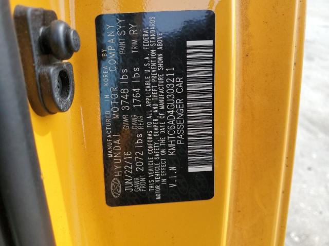 Zdjęcie 12 z aukcji – 2016 HYUNDAI VELOSTER z VIN KMHTC6AD4GU303211