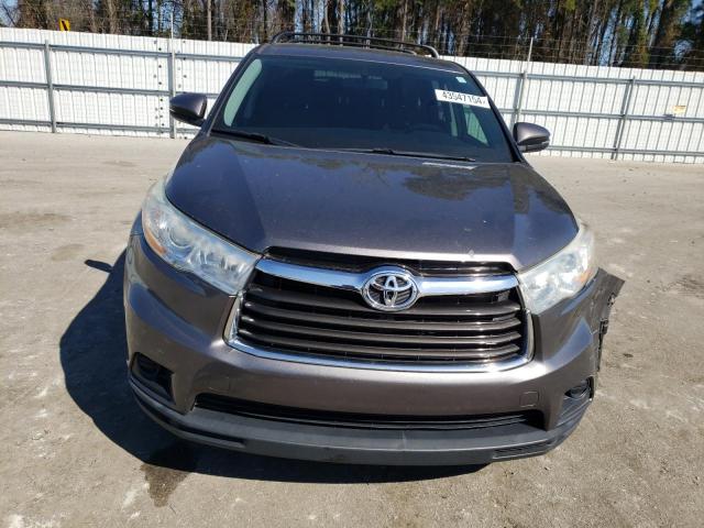 Photo 5 from auction – 2014 TOYOTA HIGHLANDER with VIN 5TDZKRFHXES022515