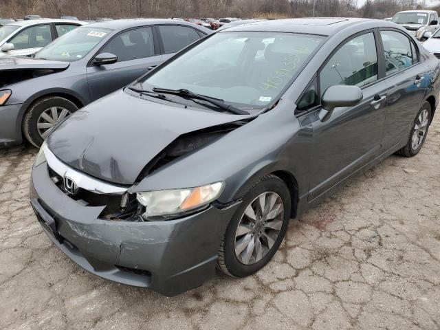 HONDA CIVIC EX 2010 مع رقم تعريف المركبة 19XFA1F80AE024754 - صورة من المزاد