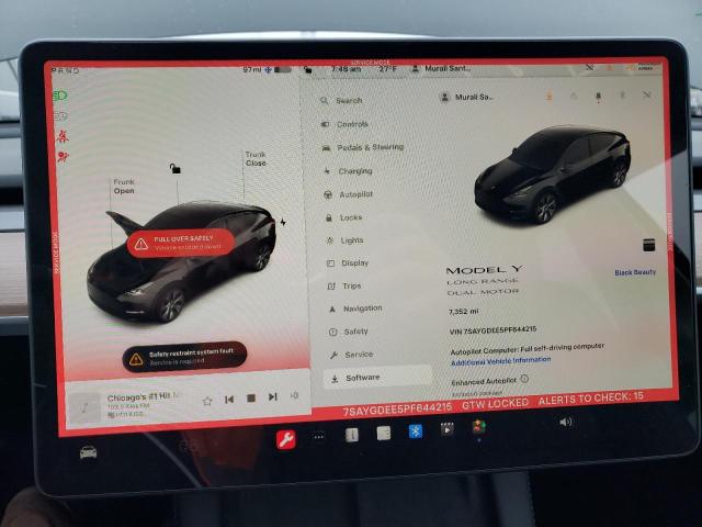 Photo 9 from auction – 2023 TESLA MODEL Y with VIN 7SAYGDEE5PF644215