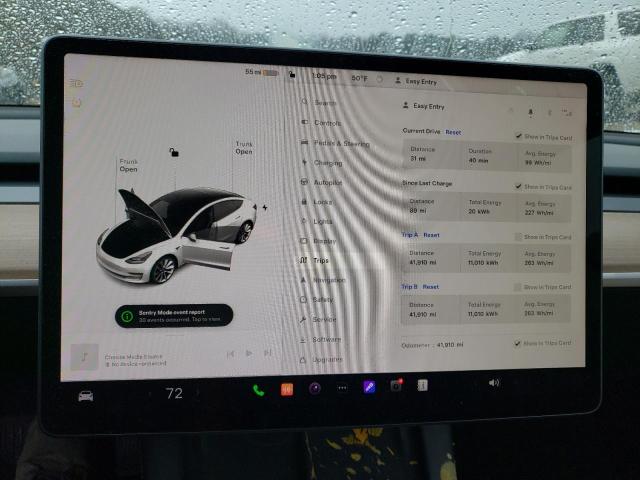 Photo 9 from auction – 2022 TESLA MODEL 3 with VIN 5YJ3E1EBXNF272840