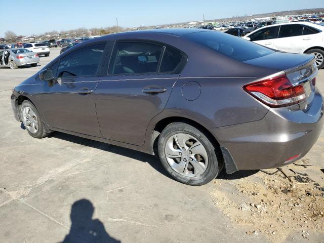 Photo 2 from auction – 2014 HONDA CIVIC LX with VIN 19XFB2F55EE072555