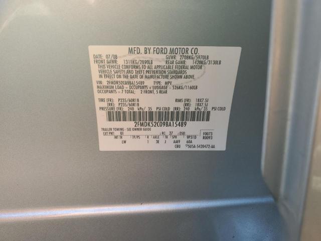 Photo 14 from auction – 2009 FORD FLEX SEL with VIN 2FMDK52C09BA15489
