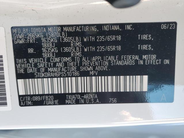 Photo 14 from auction – 2023 TOYOTA HIGHLANDER with VIN 5TDKDRAH6PS510186