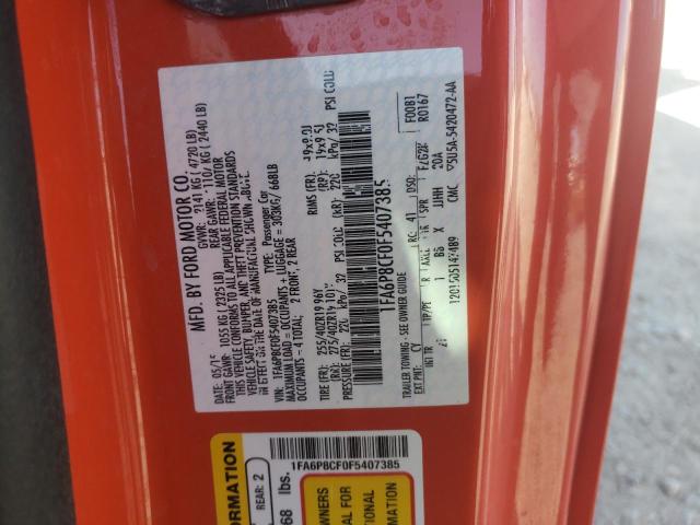 Photo 12 from auction – 2015 FORD MUSTANG GT with VIN 1FA6P8CF0F5407385
