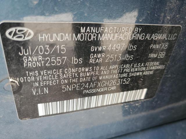 Photo 12 from auction – 2016 HYUNDAI SONATA SE with VIN 5NPE24AFXGH263152