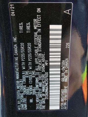 Foto 12 de la subasta – 2021 LEXUS RX 350 con VIN 2T2HZMAA7MC207600
