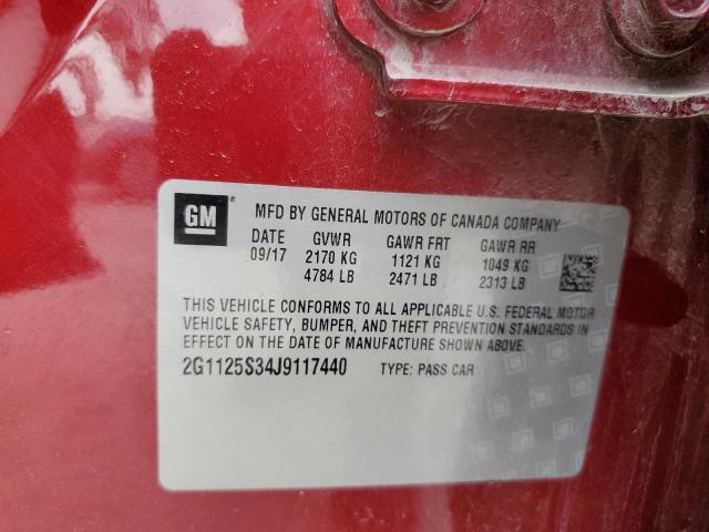 Photo 12 from auction – 2018 CHEVROLET IMPALA PRE with VIN 2G1125S34J9117440