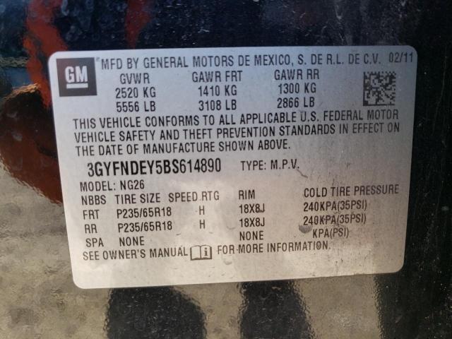 Photo 14 from auction – 2011 CADILLAC SRX LUXURY with VIN 3GYFNDEY5BS614890