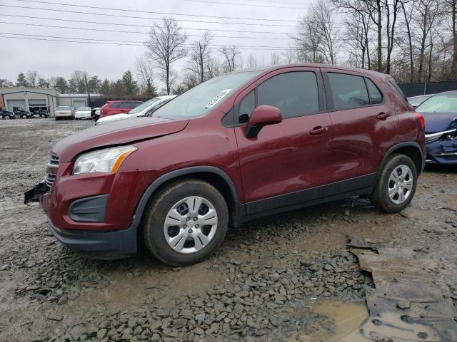 CHEVROLET TRAX LS 2016 with VIN 3GNCJKSBXGL265033 - Photo from auction