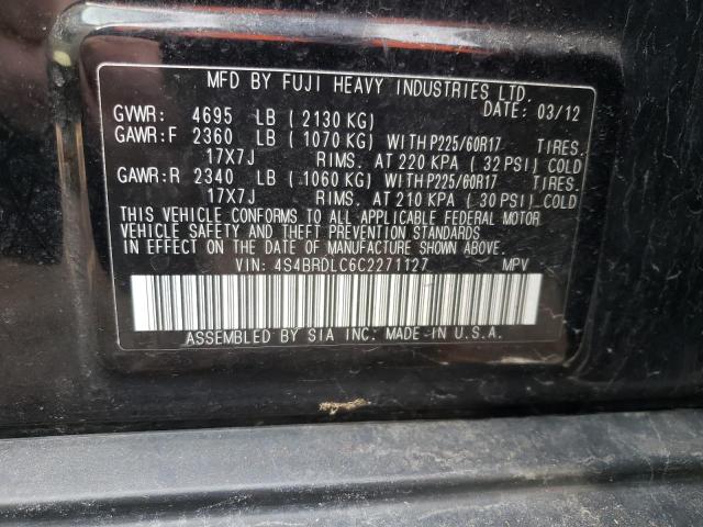Photo 14 from auction – 2012 SUBARU OUTBACK 3. with VIN 4S4BRDLC6C2271127