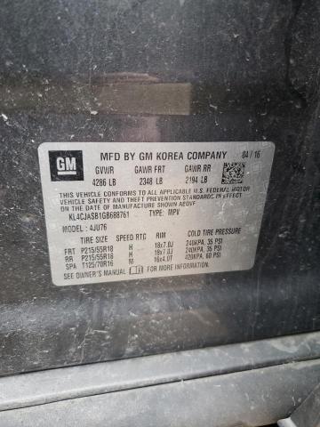 Photo 14 from auction – 2016 BUICK ENCORE with VIN KL4CJASB1GB688761