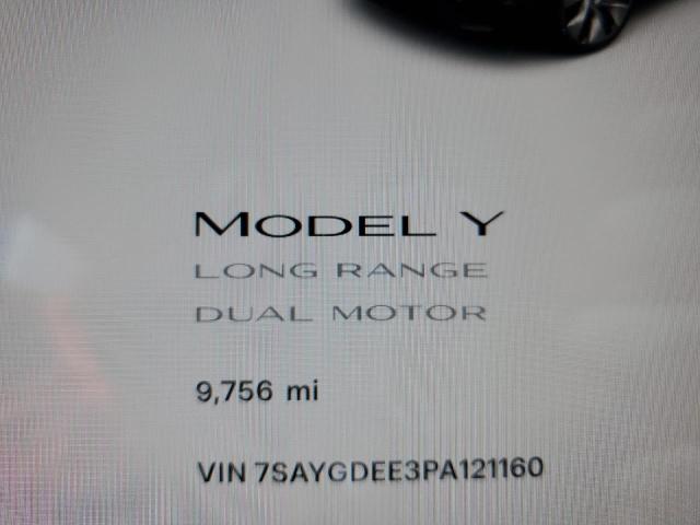 Photo 9 from auction – 2023 TESLA MODEL Y with VIN 7SAYGDEE3PA121160