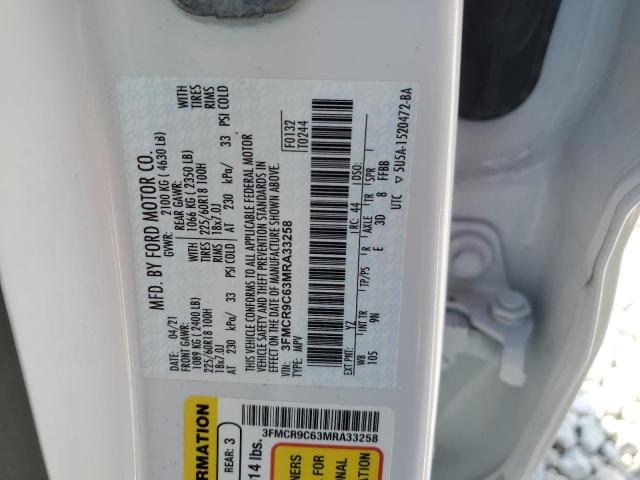 Photo 14 from auction – 2021 FORD BRONCO SPO with VIN 3FMCR9C63MRA33258