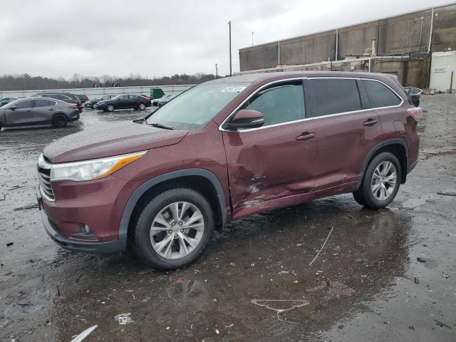 TOYOTA HIGHLANDER 2015 with VIN 5TDBKRFH8FS215006 - Photo from auction