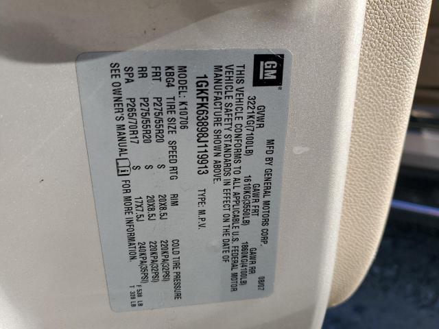 Photo 14 from auction – 2008 GMC YUKON DENA with VIN 1GKFK63898J119913
