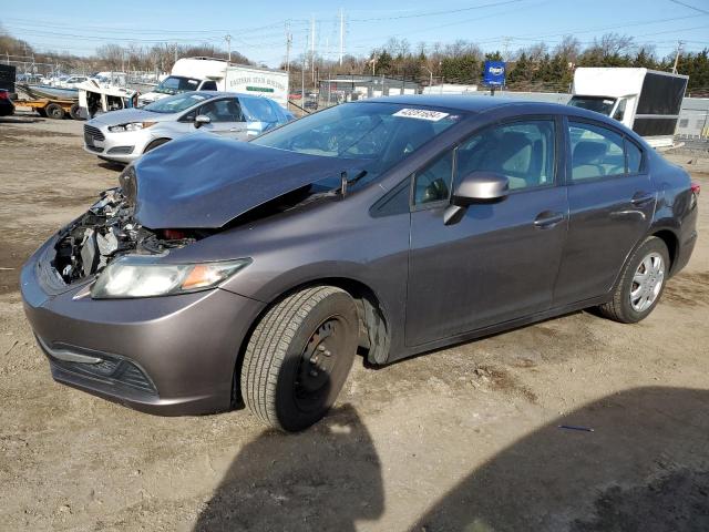 HONDA CIVIC LX 2013 with VIN 19XFB2F5XDE203283 - Photo from auction