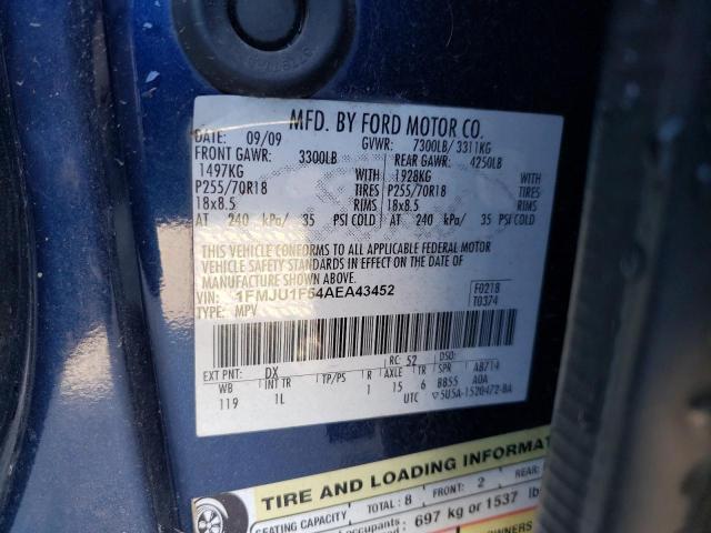 Photo 14 from auction – 2010 FORD EXPEDITION with VIN 1FMJU1F54AEA43452