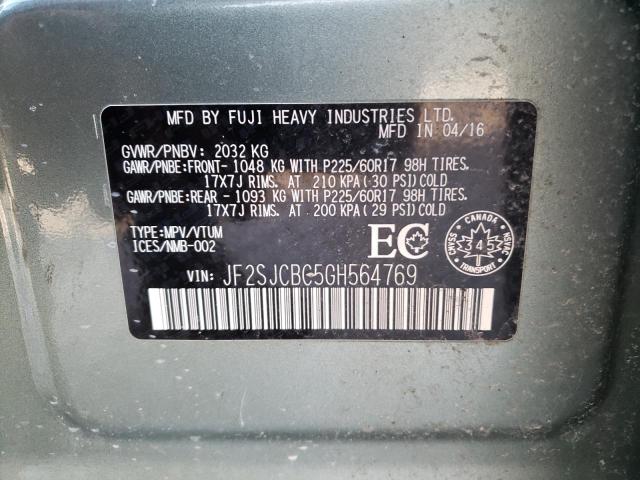 Photo 14 from auction – 2016 SUBARU FORESTER 2 with VIN JF2SJCBC5GH564769