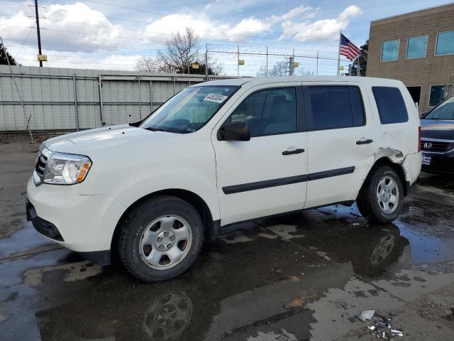 HONDA PILOT LX 2015 with VIN 5FNYF4H21FB014398 - Photo from auction