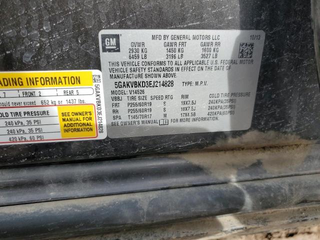 Photo 14 from auction – 2014 BUICK ENCLAVE with VIN 5GAKVBKD3EJ214828