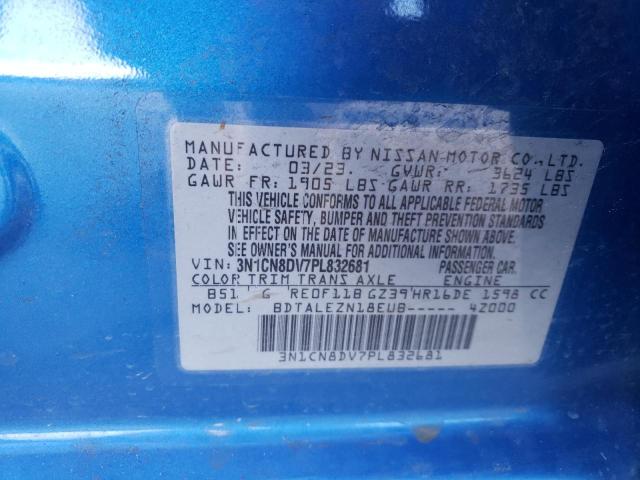 Photo 12 from auction – 2023 NISSAN VERSA S with VIN 3N1CN8DV7PL832681