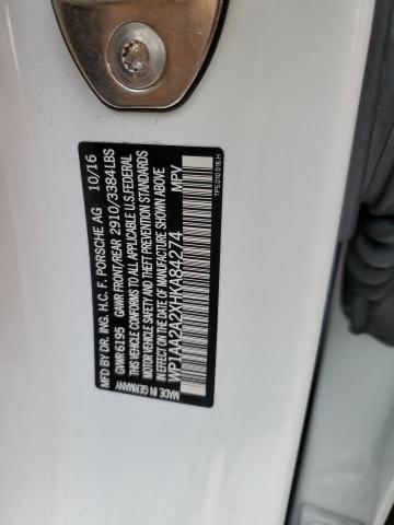 Photo 14 from auction – 2017 PORSCHE CAYENNE with VIN WP1AA2A2XHKA84274