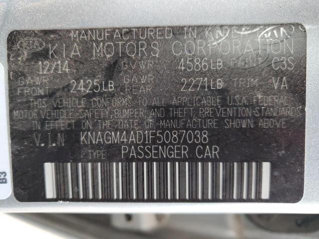 صورة رقم 12 من المزاد - 2015 KIA OPTIMA HYB مع VIN KNAGM4AD1F5087038
