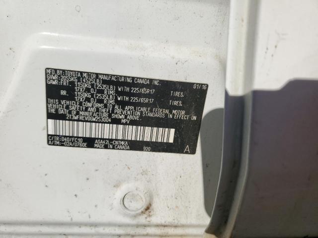 Photo 14 from auction – 2016 TOYOTA RAV4 XLE with VIN 2T3WFREV0GW253004