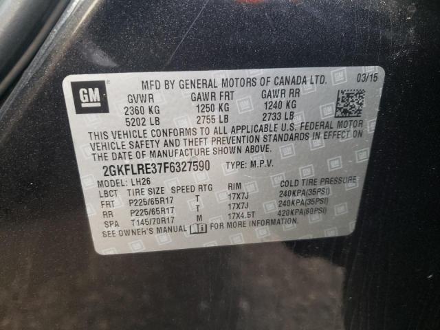 Photo 14 from auction – 2015 GMC TERRAIN SL with VIN 2GKFLRE37F6327590