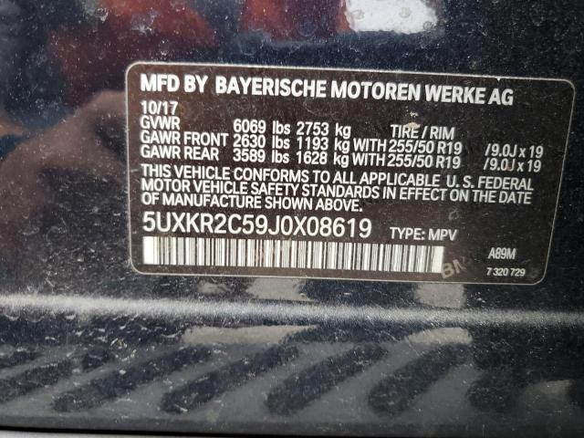 Photo 14 from auction – 2018 BMW X5 SDRIVE3 with VIN 5UXKR2C59J0X08619