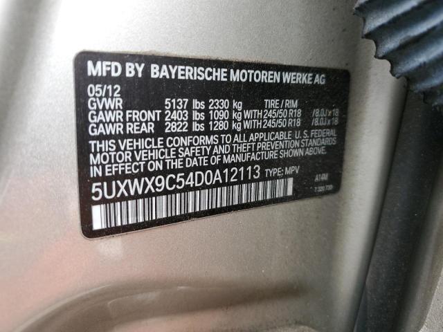 Photo 13 from auction – 2013 BMW X3 XDRIVE2 with VIN 5UXWX9C54D0A12113