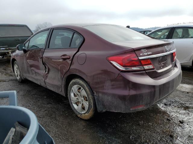 Photo 2 from auction – 2014 HONDA CIVIC LX with VIN 19XFB2F50EE053153