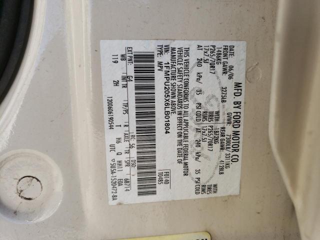 Photo 14 from auction – 2006 FORD EXPEDITION with VIN 1FMPU205X6LB01804