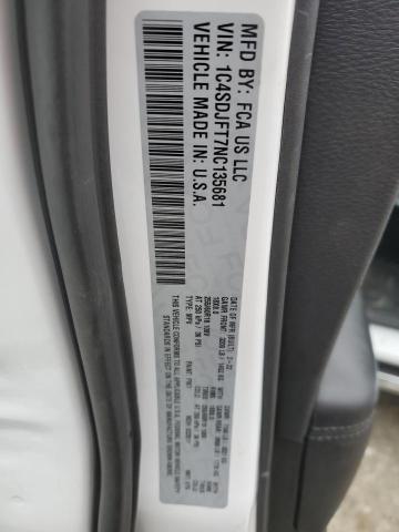 Photo 14 from auction – 2022 DODGE DURANGO PU with VIN 1C4SDJFT7NC135681