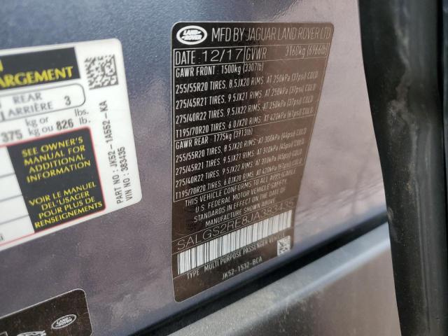 Photo 14 from auction – 2018 LAND ROVER RANGE ROVE with VIN SALGS2RE8JA383435